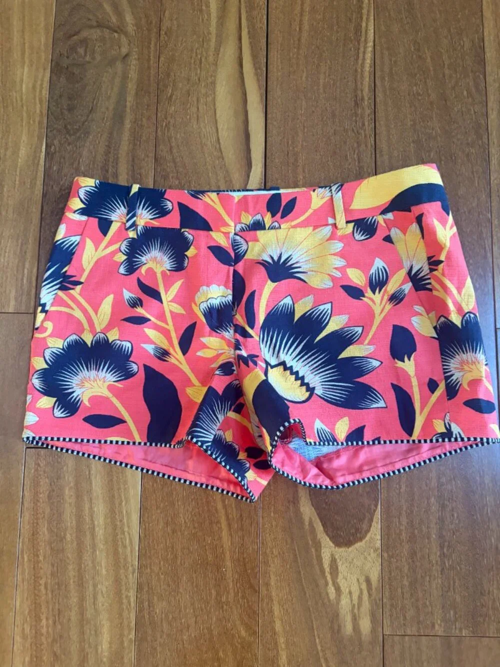 J Crew hibiscus floral shorts